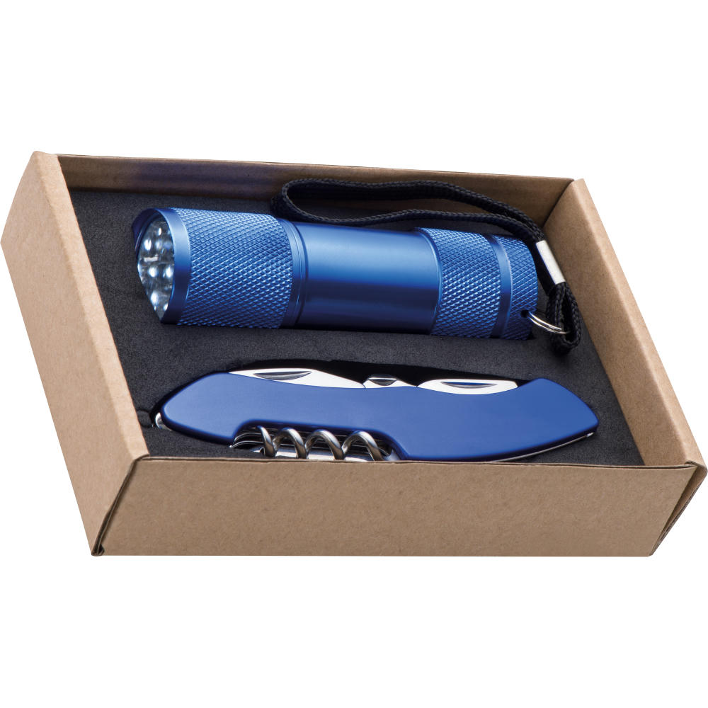 Product image Set Taschenlampe & Taschenmesser Dover Werbeartikel