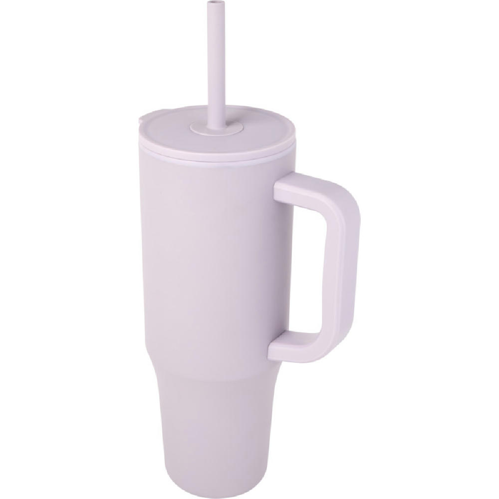 Brady 900 ml RCS-zertifizierter Isolierbecher mit Silikon Trinkhalm Werbeartikel