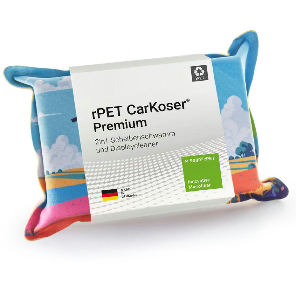 Product image rPET CarKoser® 2in1 Premium Scheibenschwamm, All-Inclusive-Paket Werbeartikel