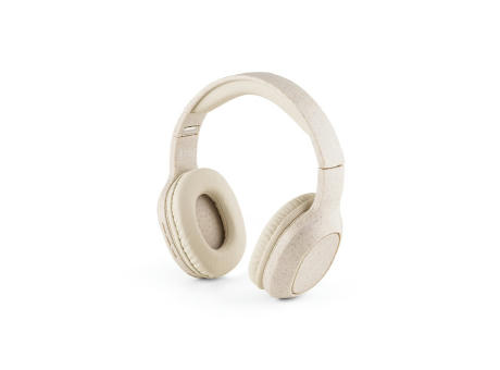 Product image FEYNMAN. Kopfhörer wireless und faltbar mit 4 Stunden Akkulaufzeit aus Weizenstroh und ABS Werbeartikel