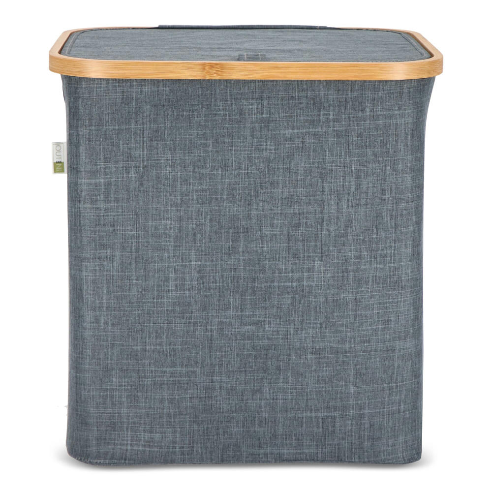InSideOut faltbarer Korb mit Deckel Sogne 40,5 x 33 x 42cm rPET Werbeartikel