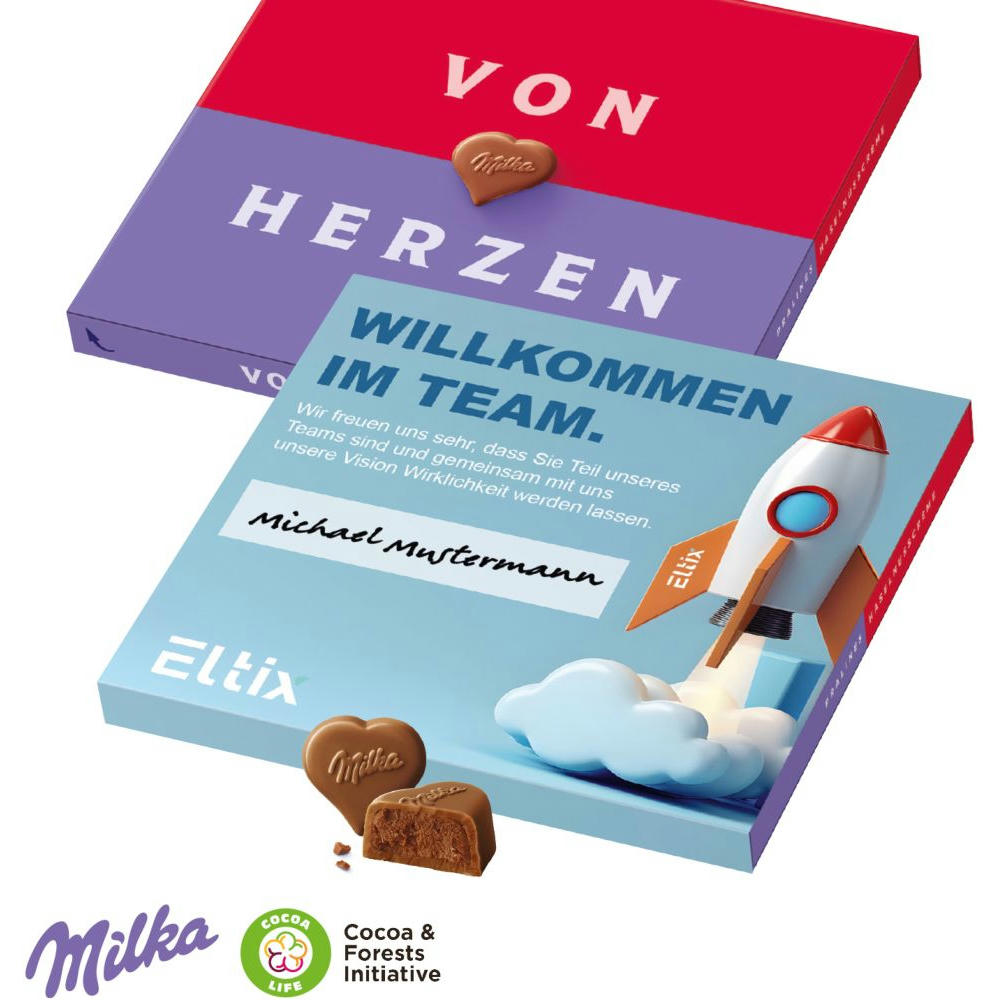 MILKA „VON HERZEN” Werbeartikel