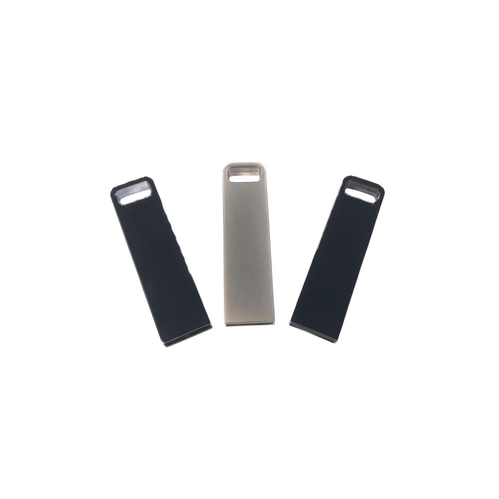 USB-Stick Mini 055 USB 2.0 COB   1 GB Gun-Metallic (glänzend) Werbeartikel