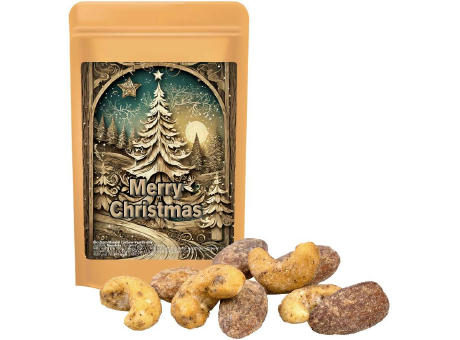 Product image Zimt-Mandel Vanille-Cashew Mix, ca. 30g, Standbeutel Mini bedrucken