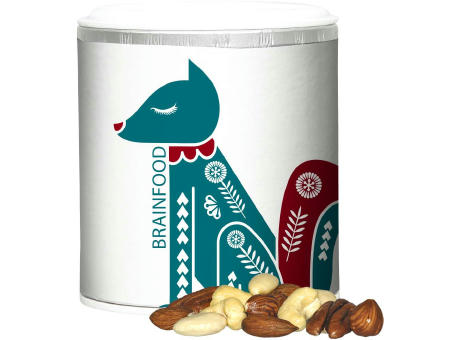 NusskernMix, ca. 50g, Pappdose Mini Werbeartikel