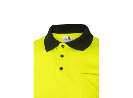 VL CUPID LARGE. Zweifarbiges Poloshirt im Bird-Eye-Design (160g/m²) mit kurzen Ärmeln, aus Polyester (100%) bedrucken