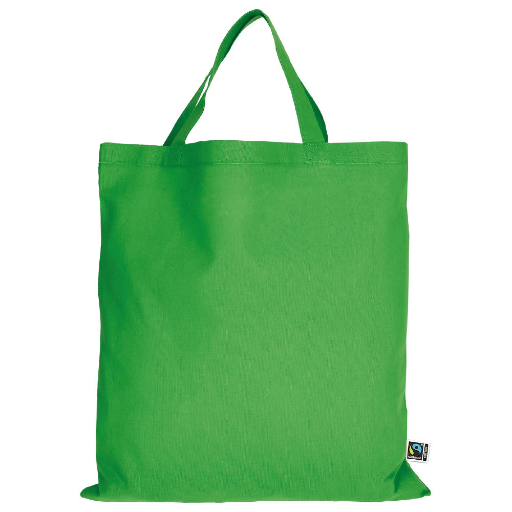 T15001-TEXXILLA Tasche aus Fairtrade-zertifizierter Baumwolle mit zwei kurzen Henkeln, ca. 140 g/m², ca. 38 x 42 cm Werbeartikel