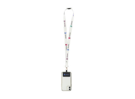 Lanyard Sublimation Safety RPET 2 cm mit Patch bedrucken