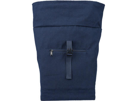 Rolltop-Rucksack Thaddeus aus recyceltem Poly-Baumwollgewebe (330 g/m2) bedrucken