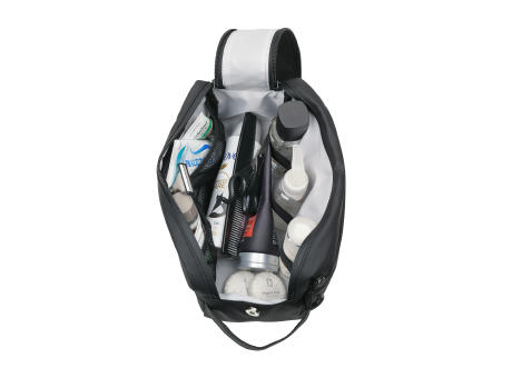 TROIKA Kulturbeutel TROIKA BLACK WASHBAG 2 bedrucken