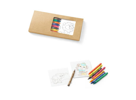 JAGUAR. Malset mit 8 Buntstiften Werbeartikel