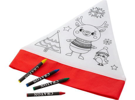 Weihnachtsmütze aus Non-Woven (80 gr/m²) Maryse Werbeartikel