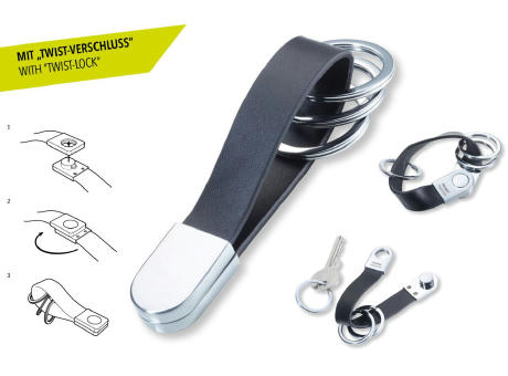 TROIKA Schlüsselanhänger TWISTER STYLE Werbeartikel
