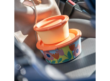 Koziol NORA BOX 700ml BLOOMS Schale 700ml mit Deckel Werbeartikel