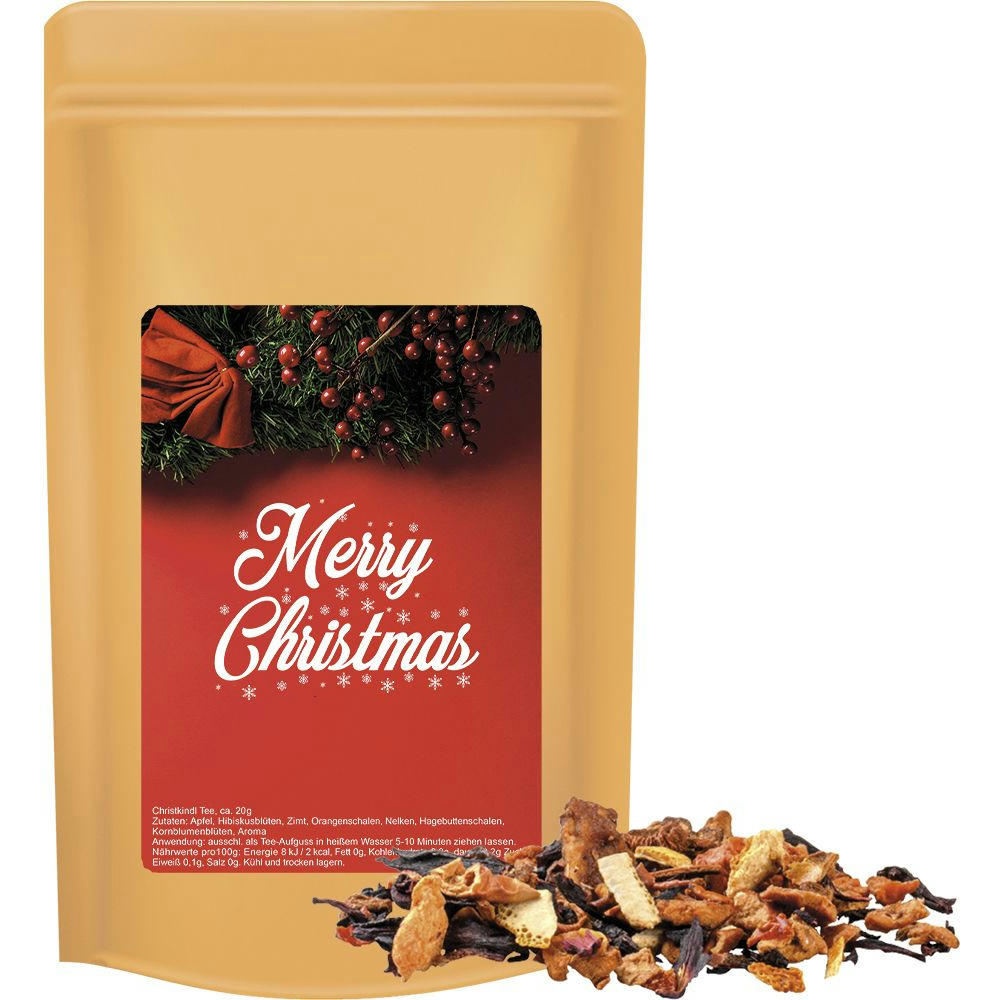 Product image Omas Bratäpfelchen Tee, ca. 55g, Standbeutel Midi Werbeartikel