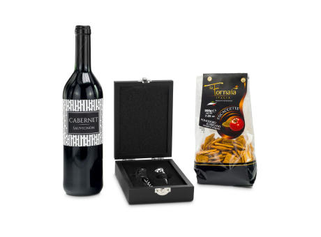 Geschenkset / Präsenteset: Wein & Snack Werbeartikel