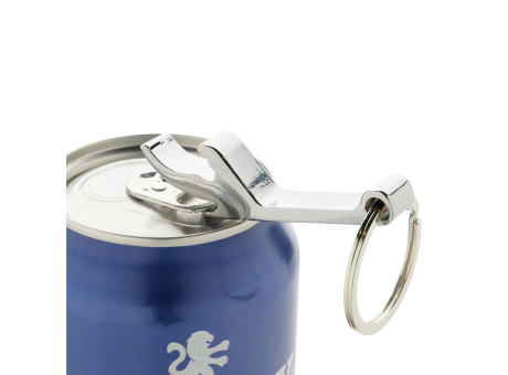 Flaschenöffner & Schlüsselband aus RCS rec. Zinklegierung bedrucken