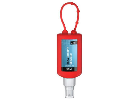 Product image 50 ml Bumper rot - Kfz Cockpit-Reiniger - Body Label Werbeartikel
