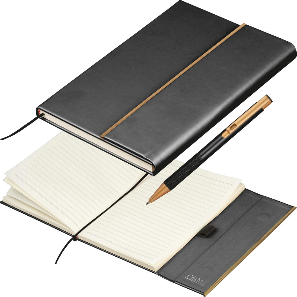 Product image CrisMa Set aus Notizbuch und Kugelschreiber Werbeartikel