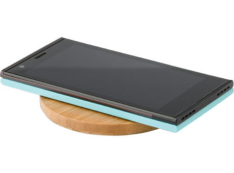 Wireless Ladepad aus Bambus Fernando Werbeartikel