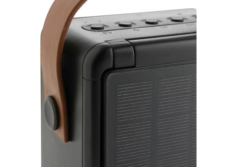 Skywave 12W Solar-Lautsprecher aus RCS recyceltem Kunststoff Werbeartikel