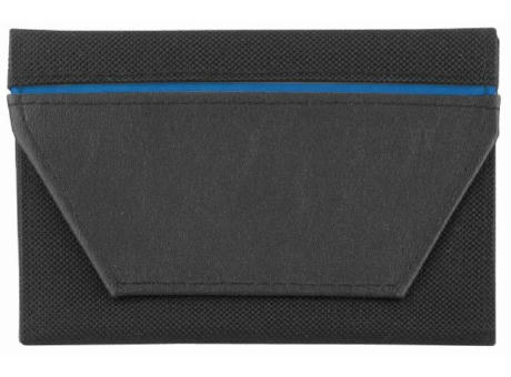 Product image CreativDesign® Ausweistasche "ColourStripe" schwarz/blau bedrucken