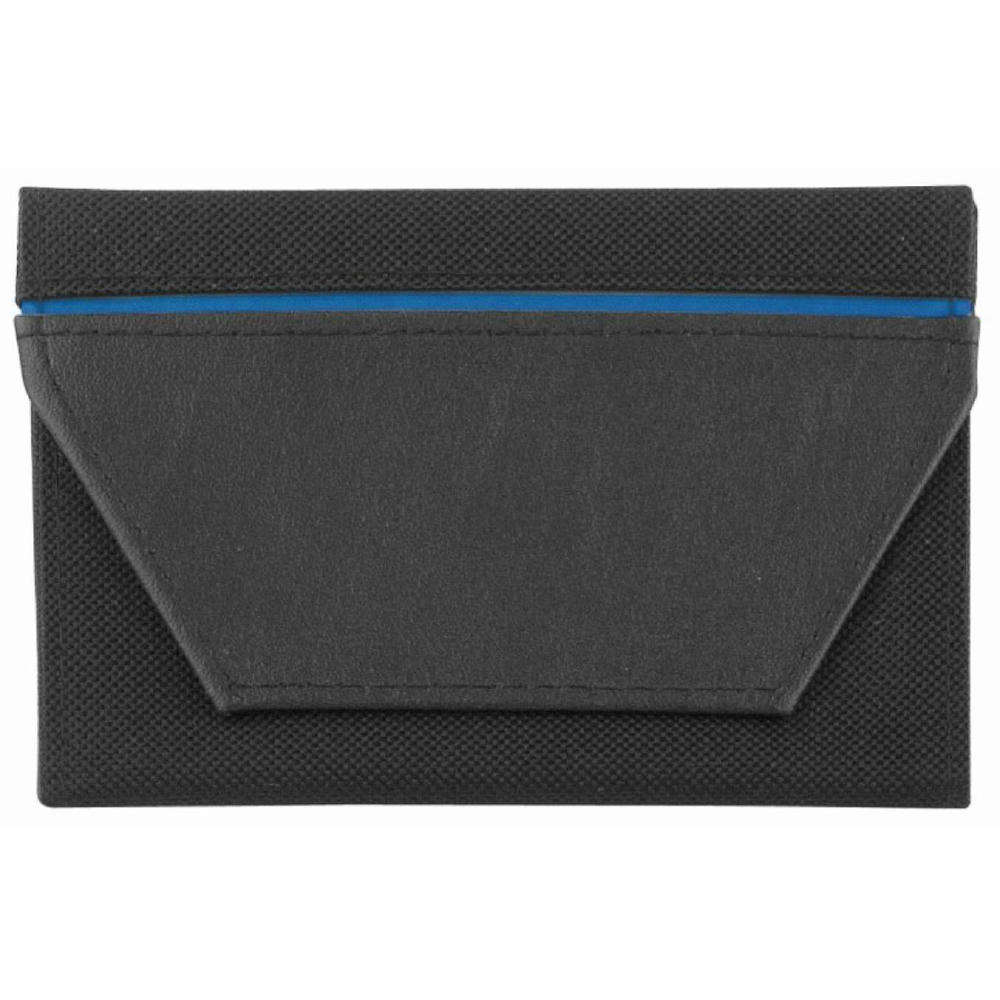 Product image CreativDesign® Ausweistasche "ColourStripe" schwarz/blau Werbeartikel