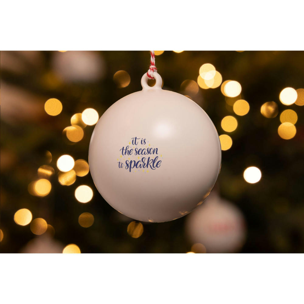 Weihnachtskugel Ø 7 cm Recycled PP - Made in Europe Werbeartikel