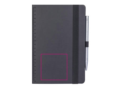 TROIKA Notizblock BLACK SLIMPAD A5 Werbeartikel