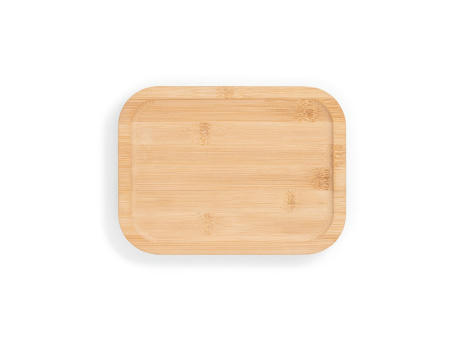 PORTOBELLO. Lunchbox. Hermetische Dose aus Borosilikatglas und Bambusdeckel 1000 mL Werbeartikel