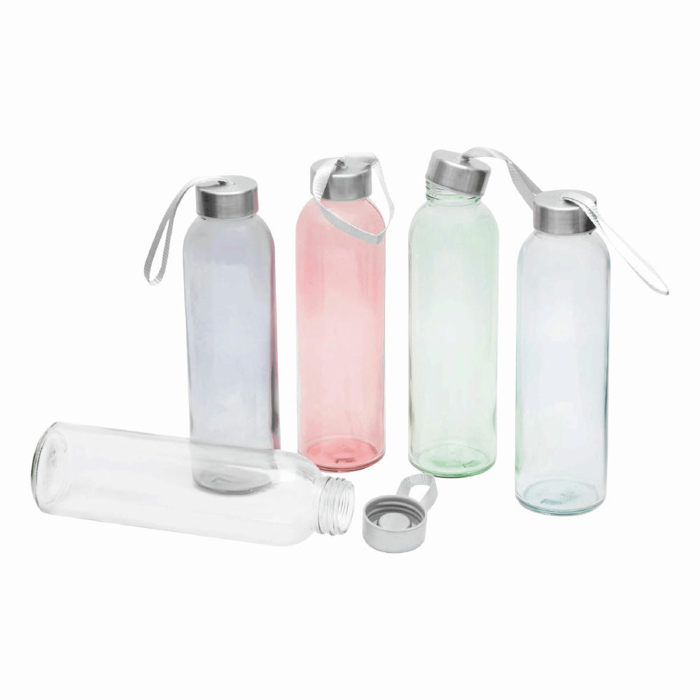 TAKE SMART - Glas-Trinkflasche Werbeartikel