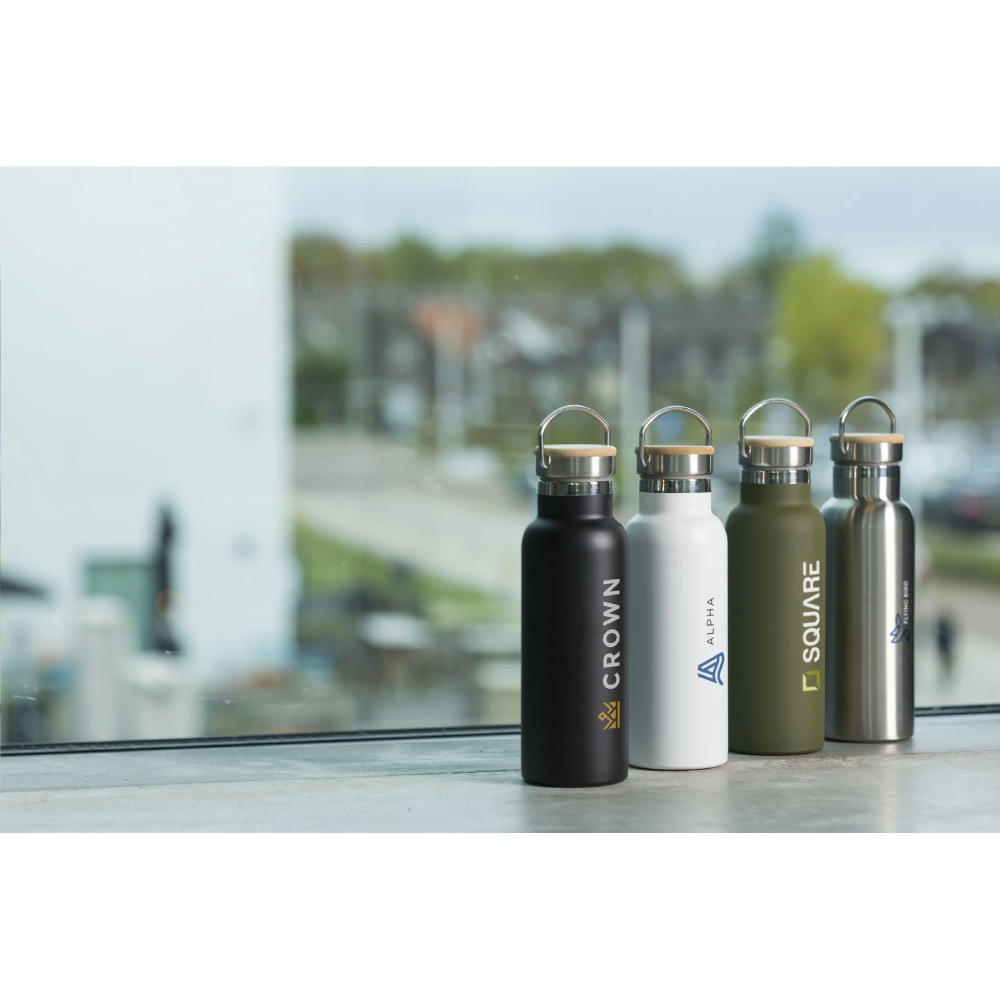 Nordvik RCS Recycled Steel 500 ml Trinkflasche Werbeartikel