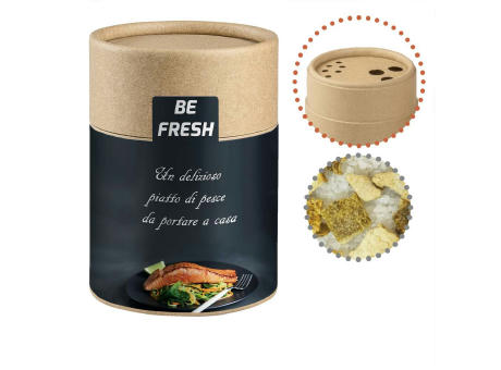 Product image Gewürzmischung Zitronen-Salz, ca. 135g, Kraftpapierstreuer Midi Werbeartikel