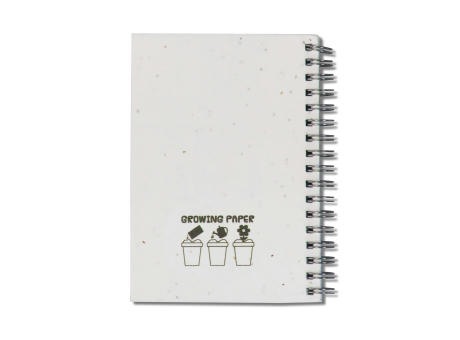 Spiral-Notizbuch aus Saatgutpapier Werbeartikel