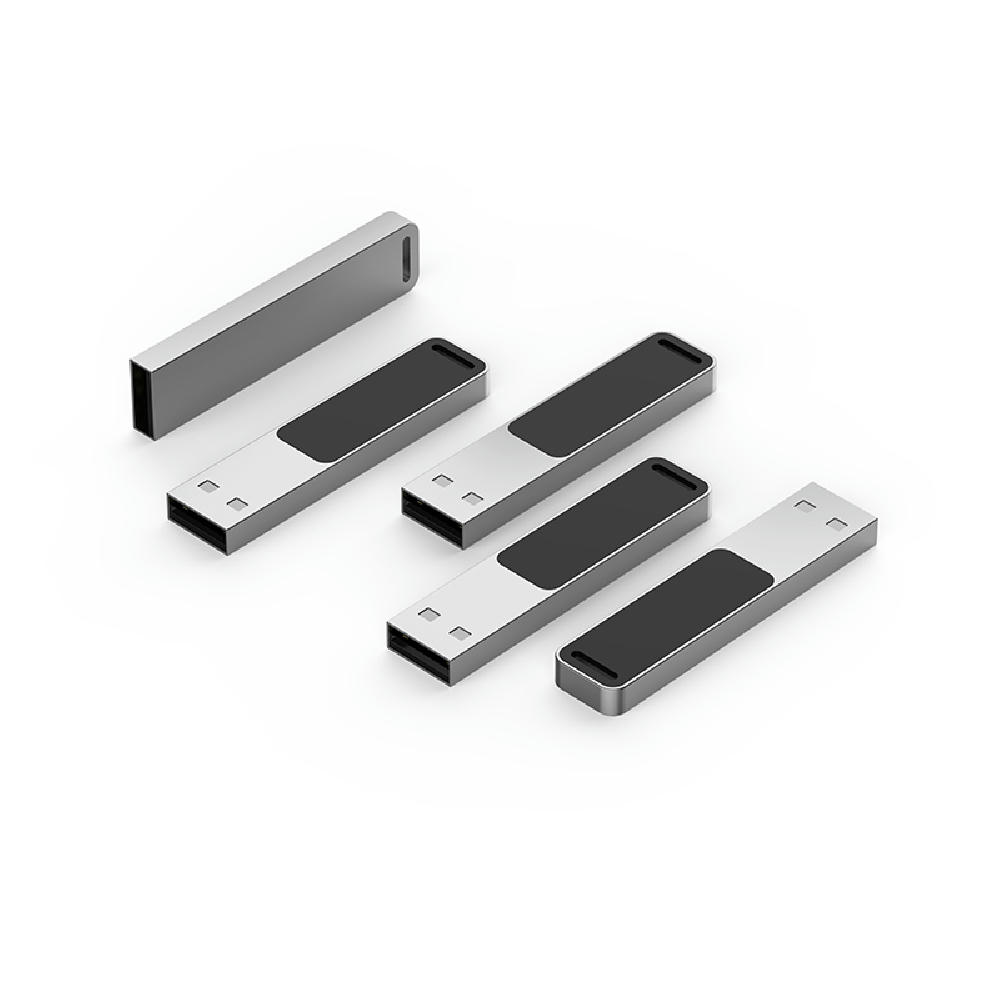 USB-Stick LED 02 USB 2.0 COB   1 GB Schwarz Werbeartikel