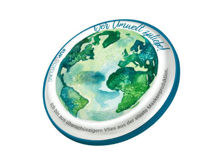 Wurfscheibe "Space Flyer 22", upcycling Werbeartikel