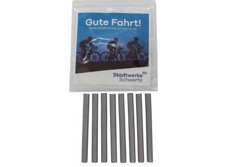 Speichensticks STICKY 8, silber reflektierend Werbeartikel