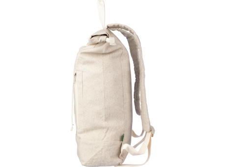 Hanf (280 gr/m2) Rolltop Rucksack Margarete bedrucken