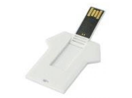 Product image USB-Stick Credit Card Trikot USB 2.0 COB 1 GB Weiß Werbeartikel