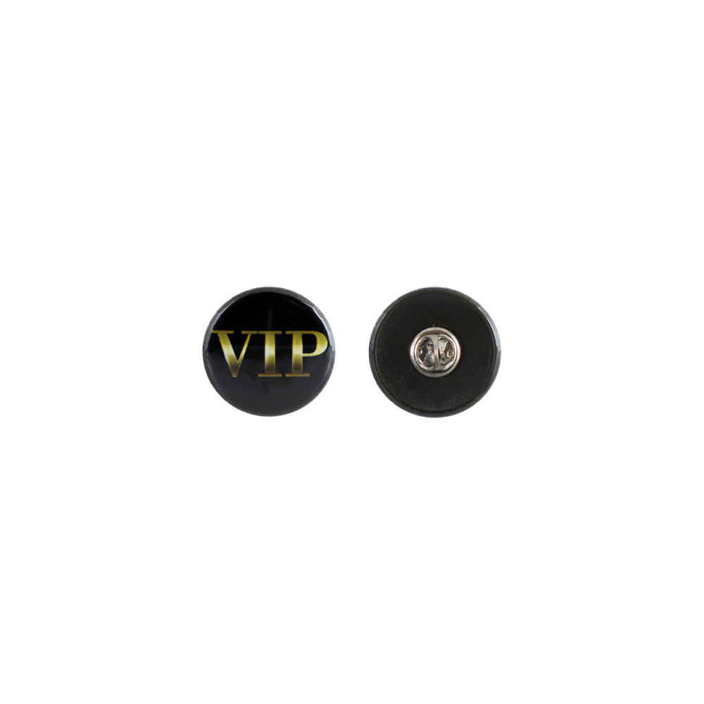 Product image Metallbutton 31mm mit Pin und Clutch Werbeartikel
