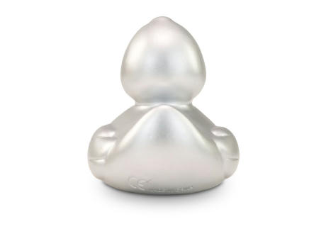 Werbeente Sylvie Silber Mini, ca. 6 cm Werbeartikel