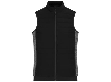 Product image Ladies' Padded Hybrid Vest - Wattierte Weste mit Stehkragen im attraktiven Materialmix Werbeartikel