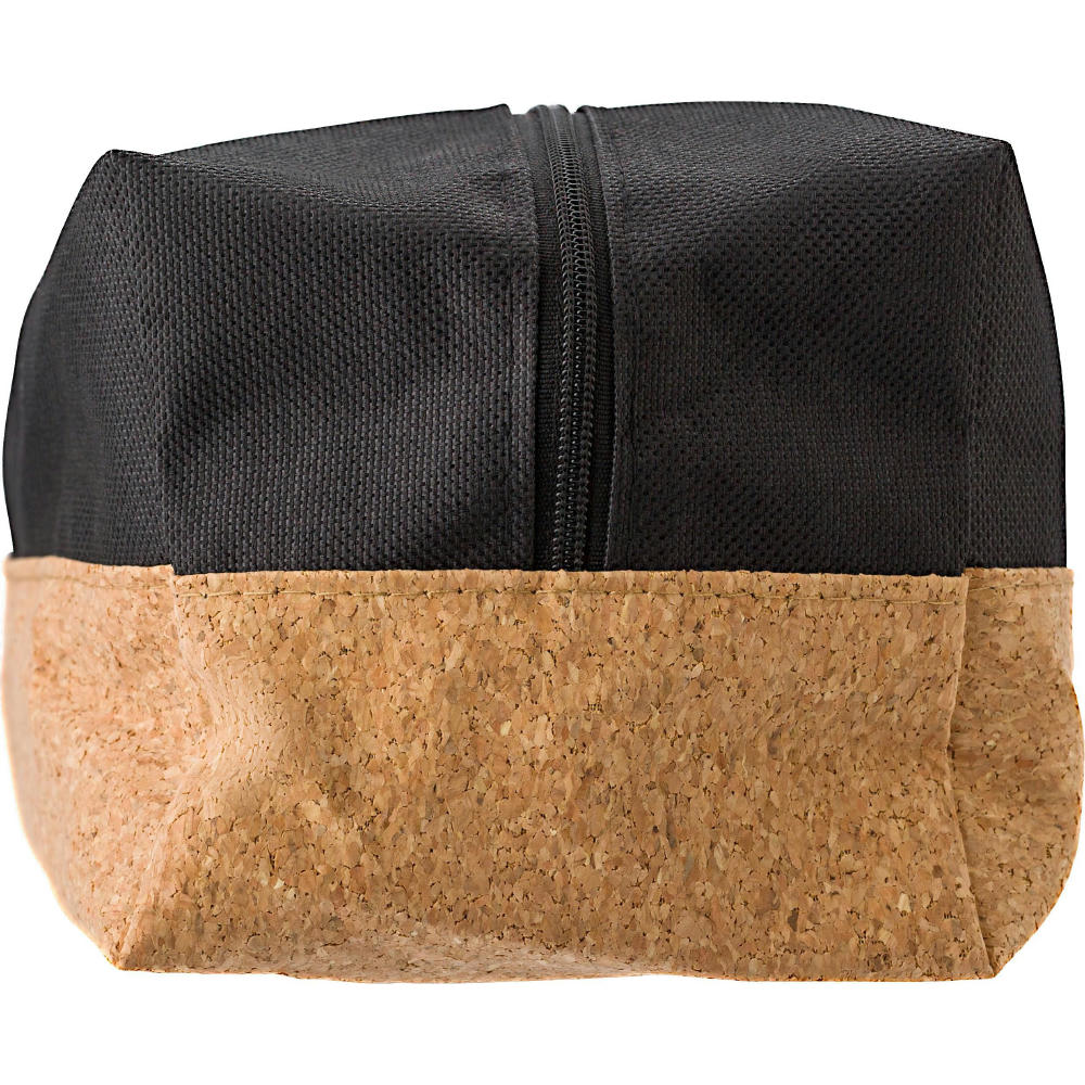 Kulturtasche aus Polyester und Kork Lynn Werbeartikel