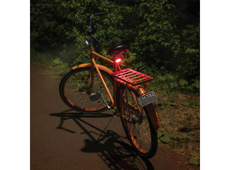 Lumino USB Fahrradlicht-Set aus RCS recyceltem Kunststoff Werbeartikel