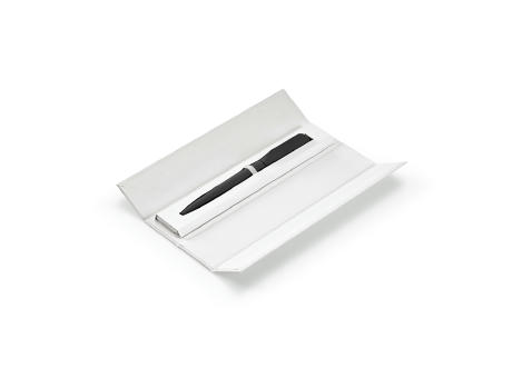 Rabelais Kugelschreiber recy. Aluminium Schwarz Mine bedrucken