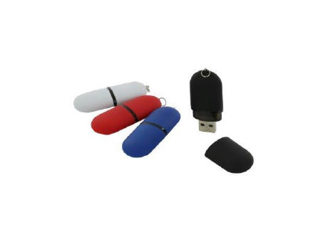 Product image USB-Stick F11 gummiert USB 2.0 Flash Disk 1 GB Blau bedrucken