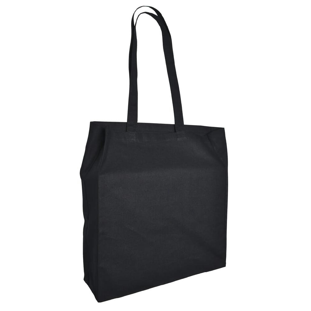 Product image Baumwolltaschen mit langen Henkeln und Bodenfalte, 115 gr/m² Werbeartikel