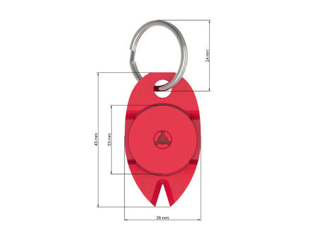 Schlüsselanhänger "Zecke" Werbeartikel