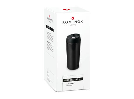 ROMINOX® Isolierbecher // Recta 350ml - schwarz Werbeartikel