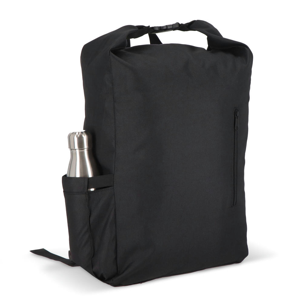 R-PET 600D Rolltop-Rucksack 20L Werbeartikel